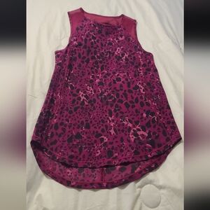 Lululemon Magenta Pink Purple Raspberry Animal Print Tank Top Small (No Size)
